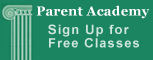 parent academy banner